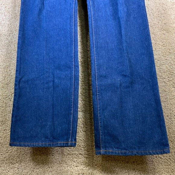 Vintage LEVIS Mens Jeans Sz 36x33 Orange Tab 517 Bootcut Dark Blue Denim USA 80s - Picture 9 of 9